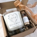 Engagement Candle For Couple, Wedding Gift, Personalised Name And Date, Congratulation Gift, Anniversary Gift For Friend, Gift For Her