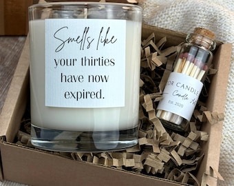 Funny 40th Birthday Candle Gift UK – Smells Like Your Thirties Have Expired