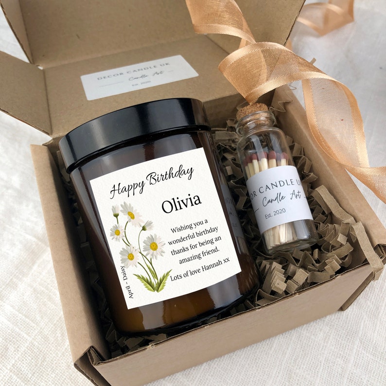 Birthday Flower Candle