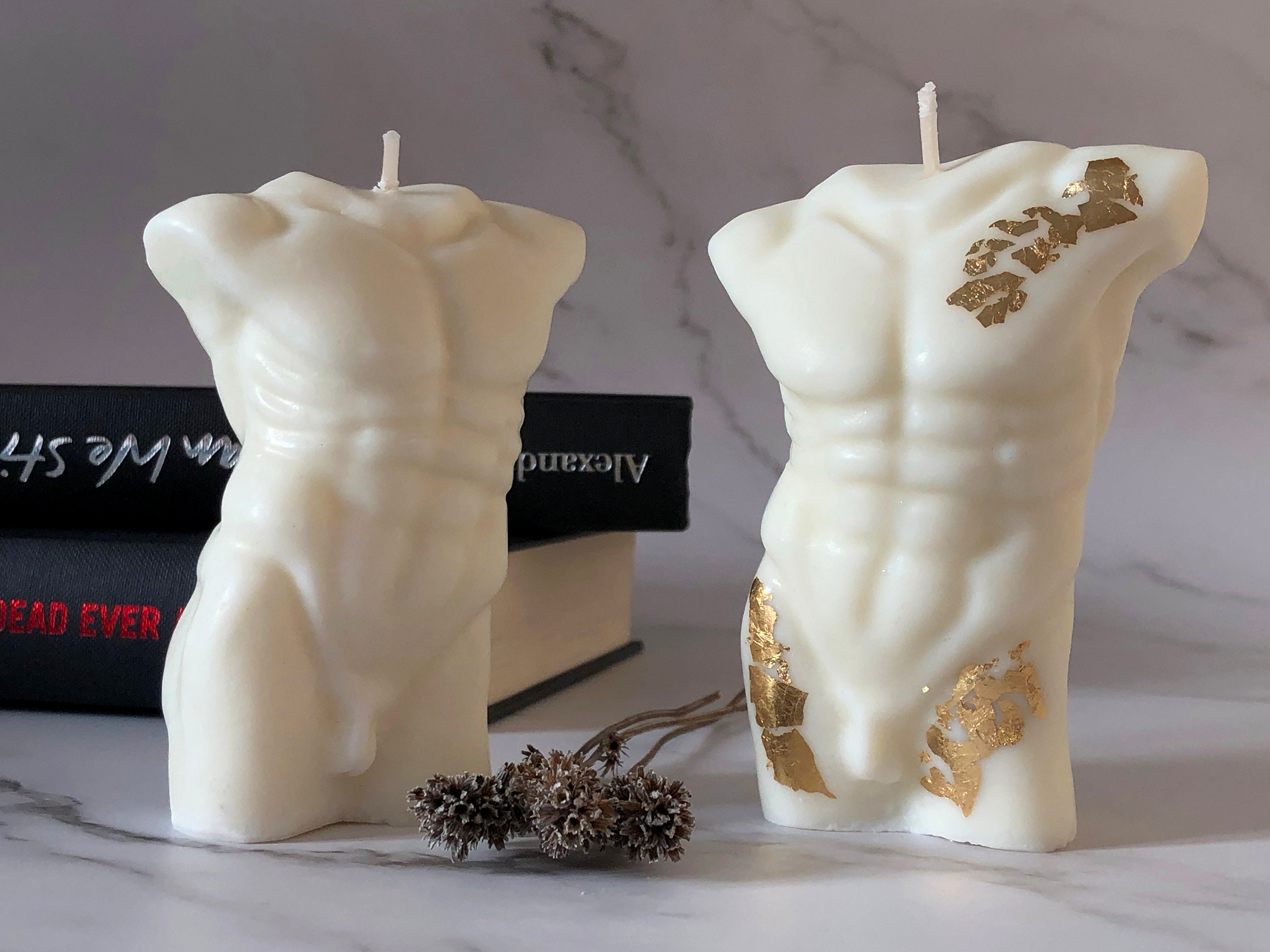 Naked Men Figure Candle Male Body Sculpture Candle Nude Bust Etsy UK