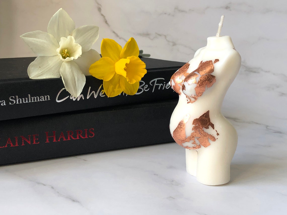 Pregnant Body Candle Female Torso Candle Naked Figure Etsy