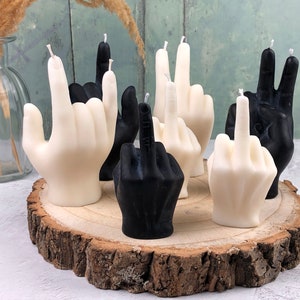 Middle Finger Candle, Funny Gift, Peace Sign Candle, Rude Candle for Decor,  Funny Christmas Gift, Fuck Hand Gesture, Joke Candle, Gift Him -   Denmark