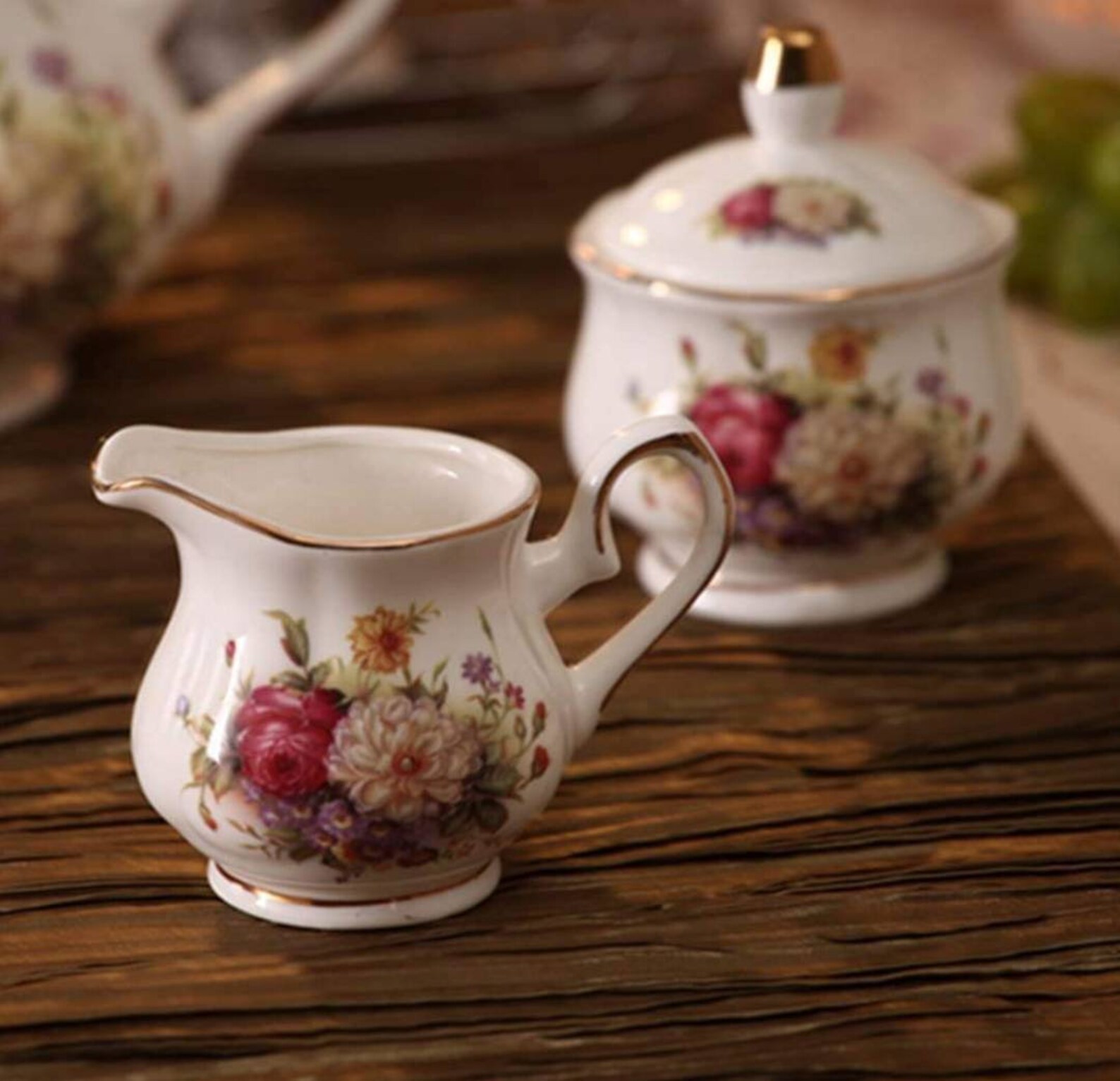 Tea Ware Tea Set 15 Piece European Ceramic Tea Setsbone Etsy