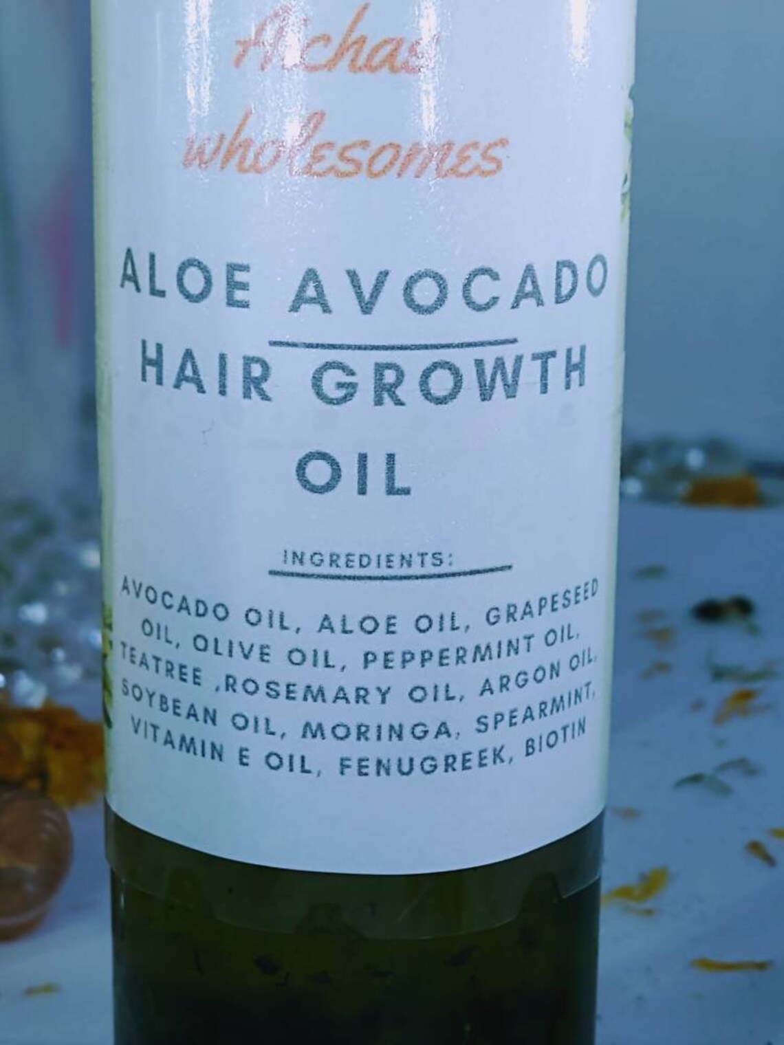 Hairgrowth oil with aloe & avocado hair regrowth serum for Etsy
