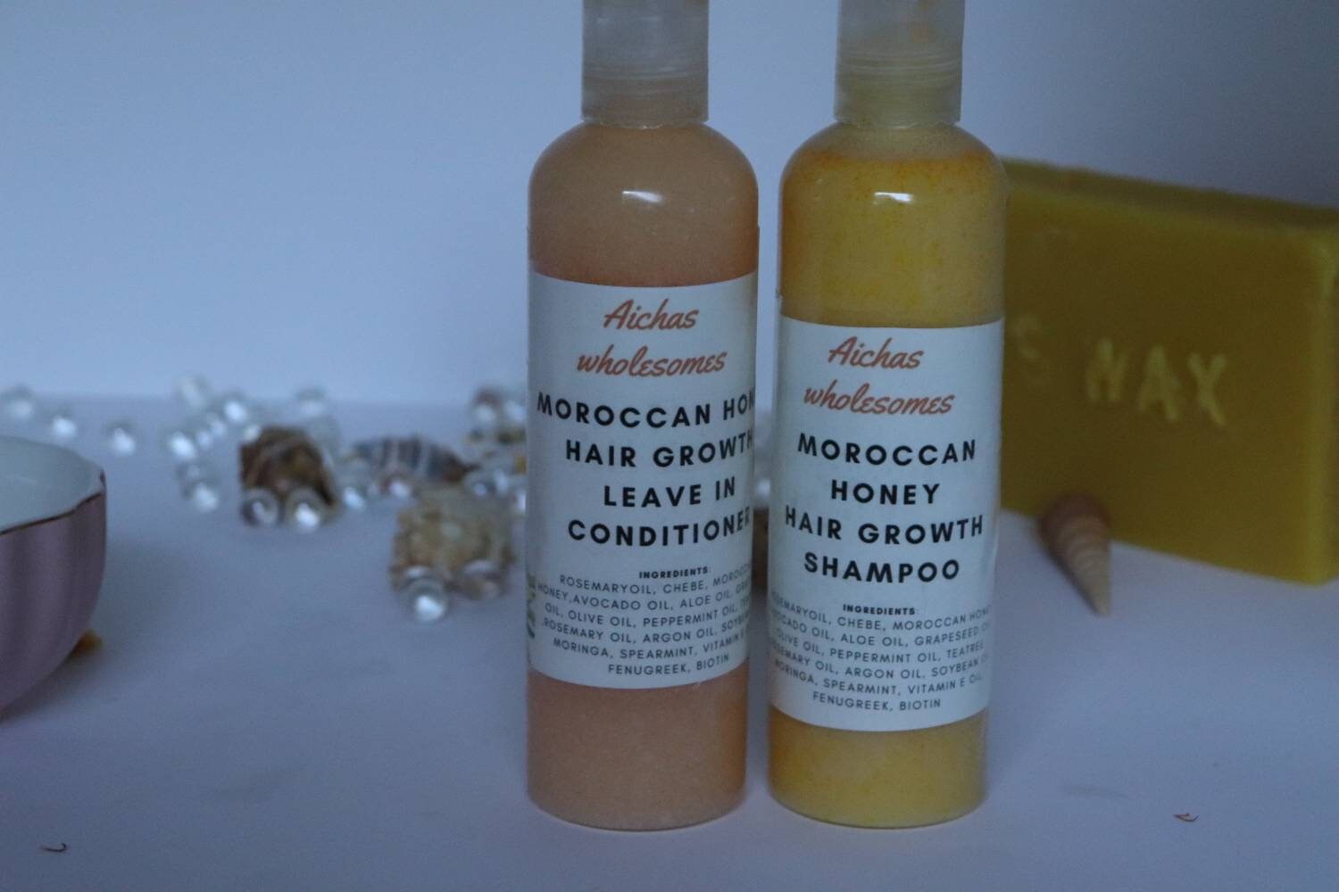 Hair Growth Shampoo and conditioner Set Moroccan Honey - Etsy Hair Growth Shampoo and conditioner Set Moroccan Honey - Etsy