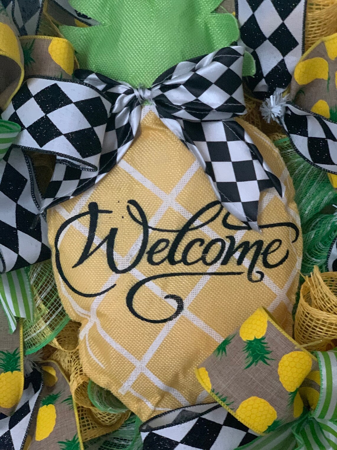 Pineapple Wreath Wreath Summer Wreath Etsy