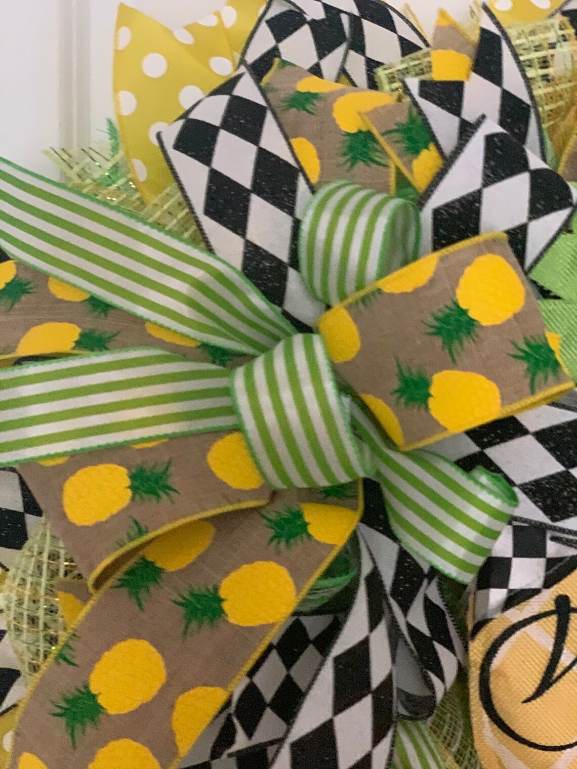 Pineapple Wreath Wreath Summer Wreath Etsy