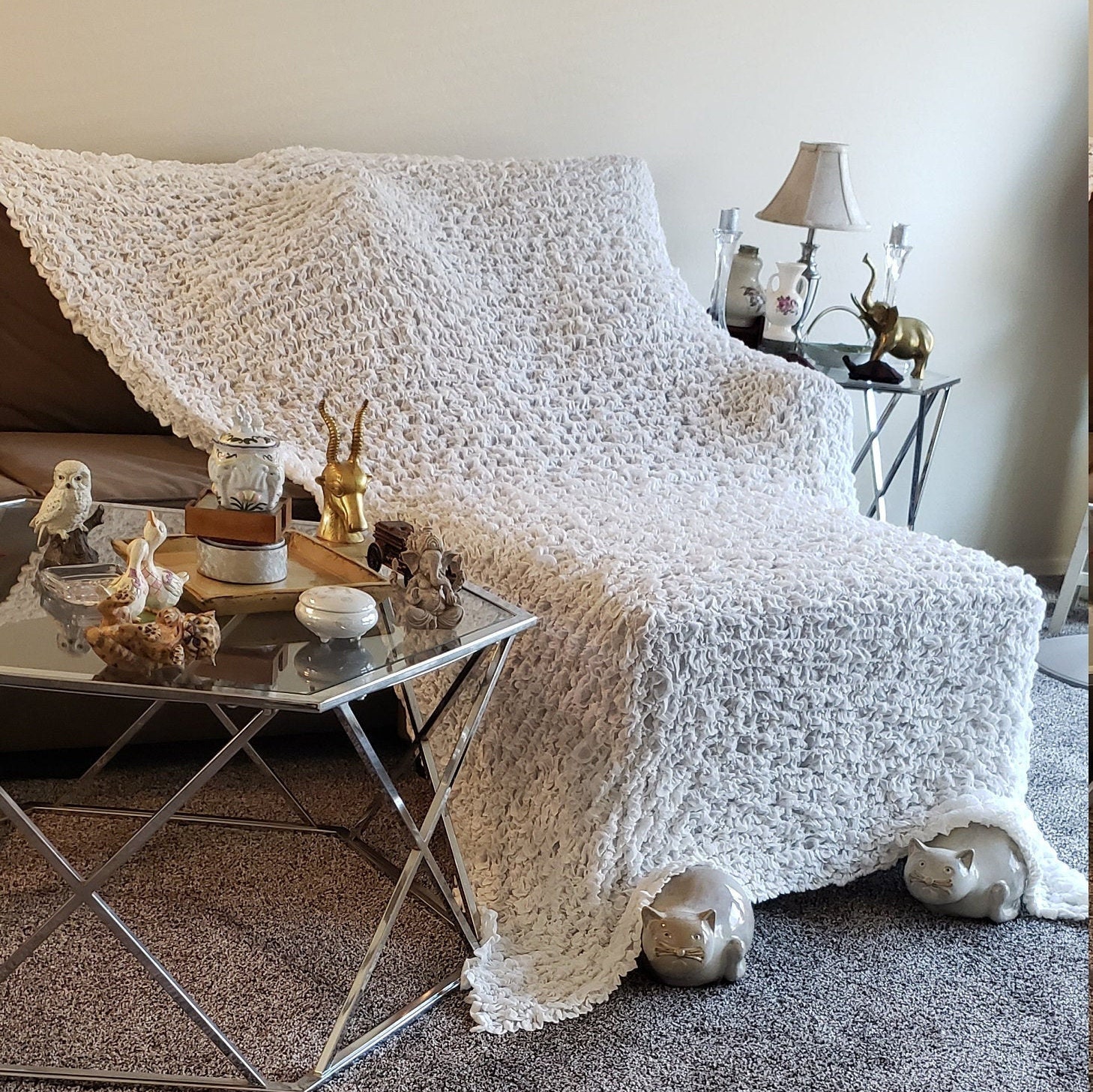 Throw Blanket Cover Ikea White Large Etsy