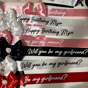 Custom Message Ribbon for Bouquets - Etsy
