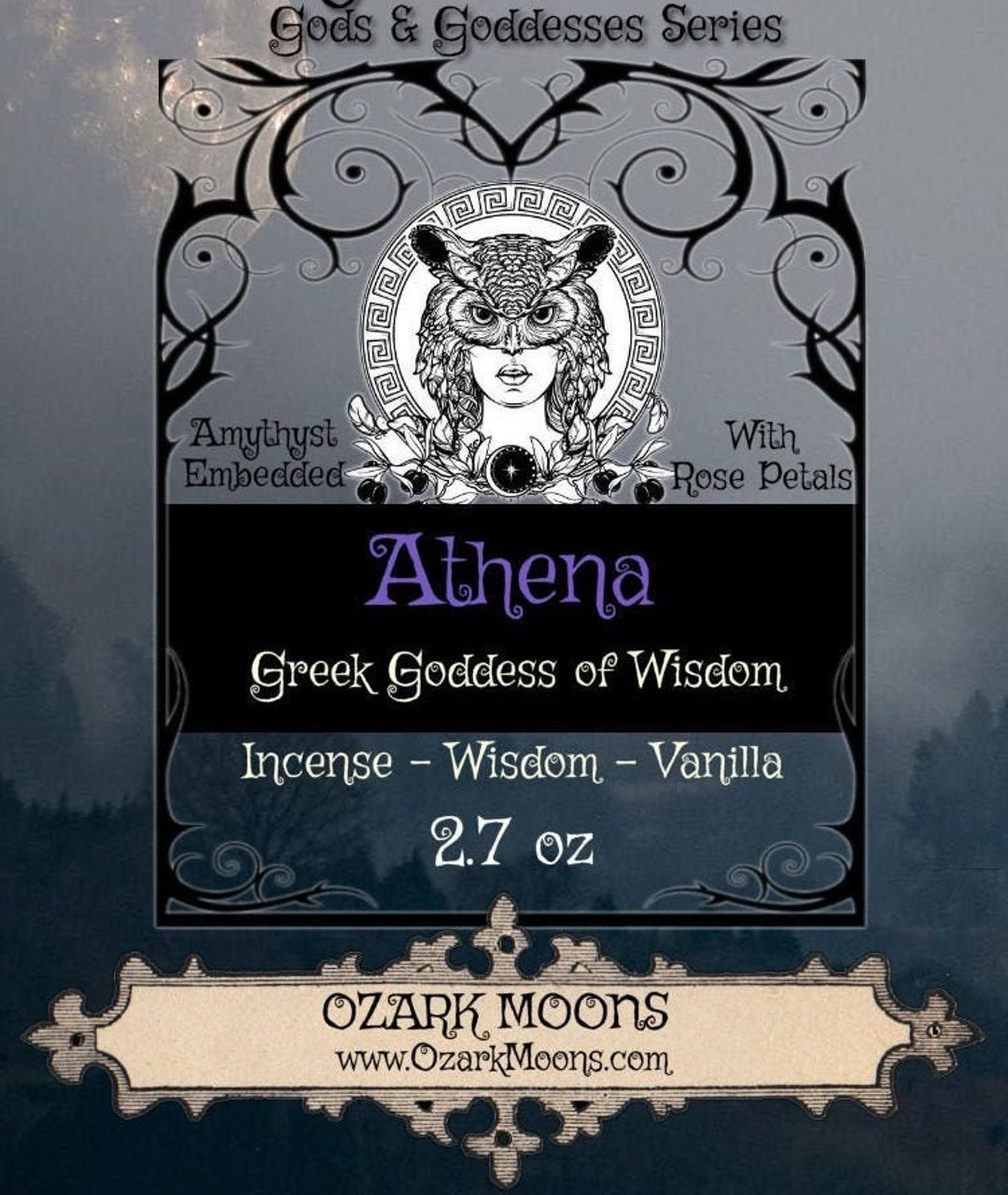 ATHENA Goddess of Wisdom Ritual or Offering Candles or Wax Melts With