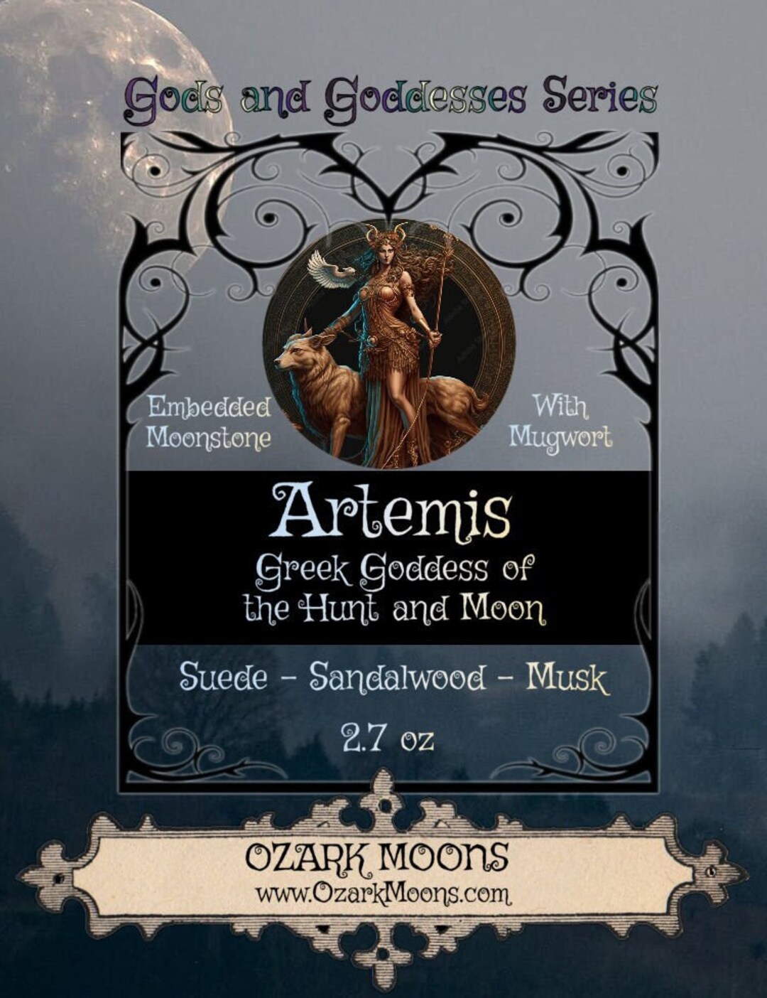 ARTEMIS Aka Diana Goddess of the Hunt and the Moon Offering Wax Melts