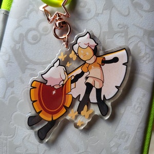 Sky: Children of the Light Moth Glitter Acrylic Keychain