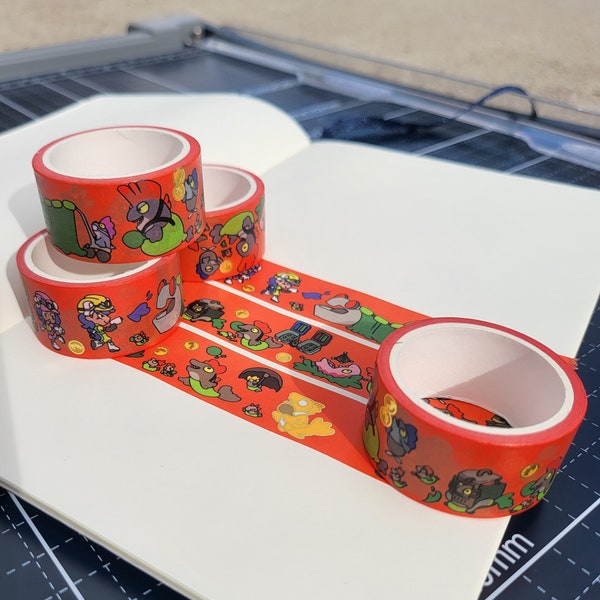 Splatoon Salmon Run Gold Foil Washi Tape | Big Run | 20mm x 5m