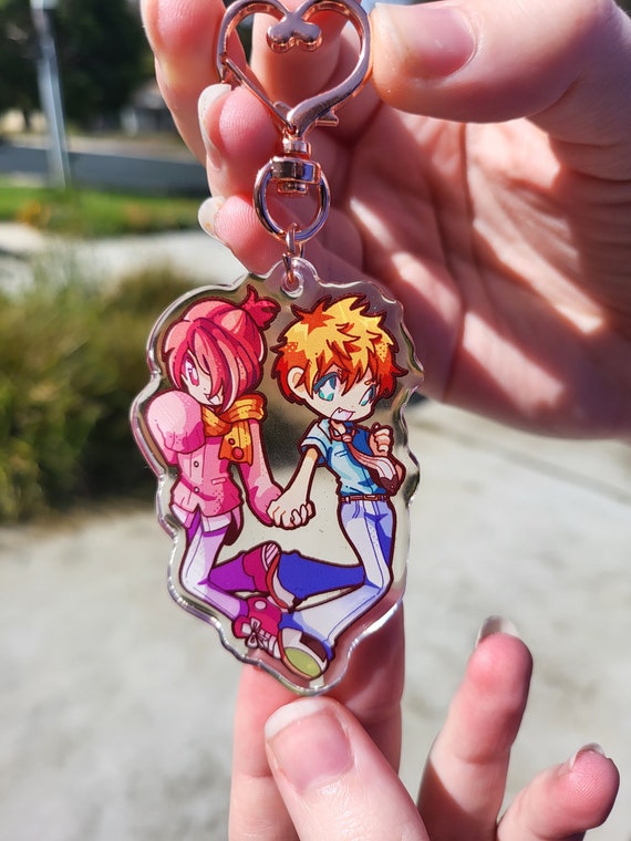 Glitter epoxy keychain sale