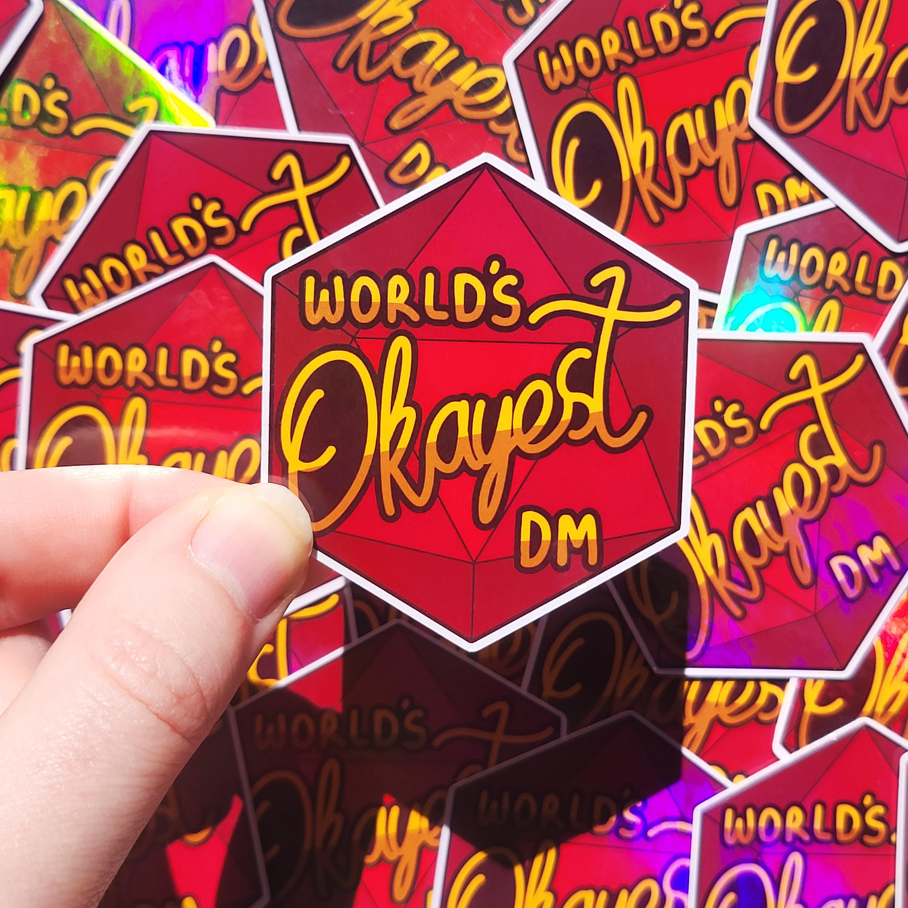 World's Okayest DM Sticker | Dungeons and Dragons - Etsy