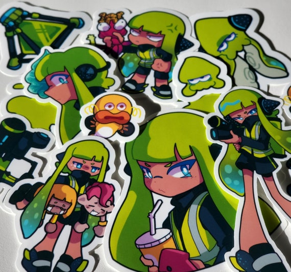 Splatoon Agent 3 Sticker Pack Etsy