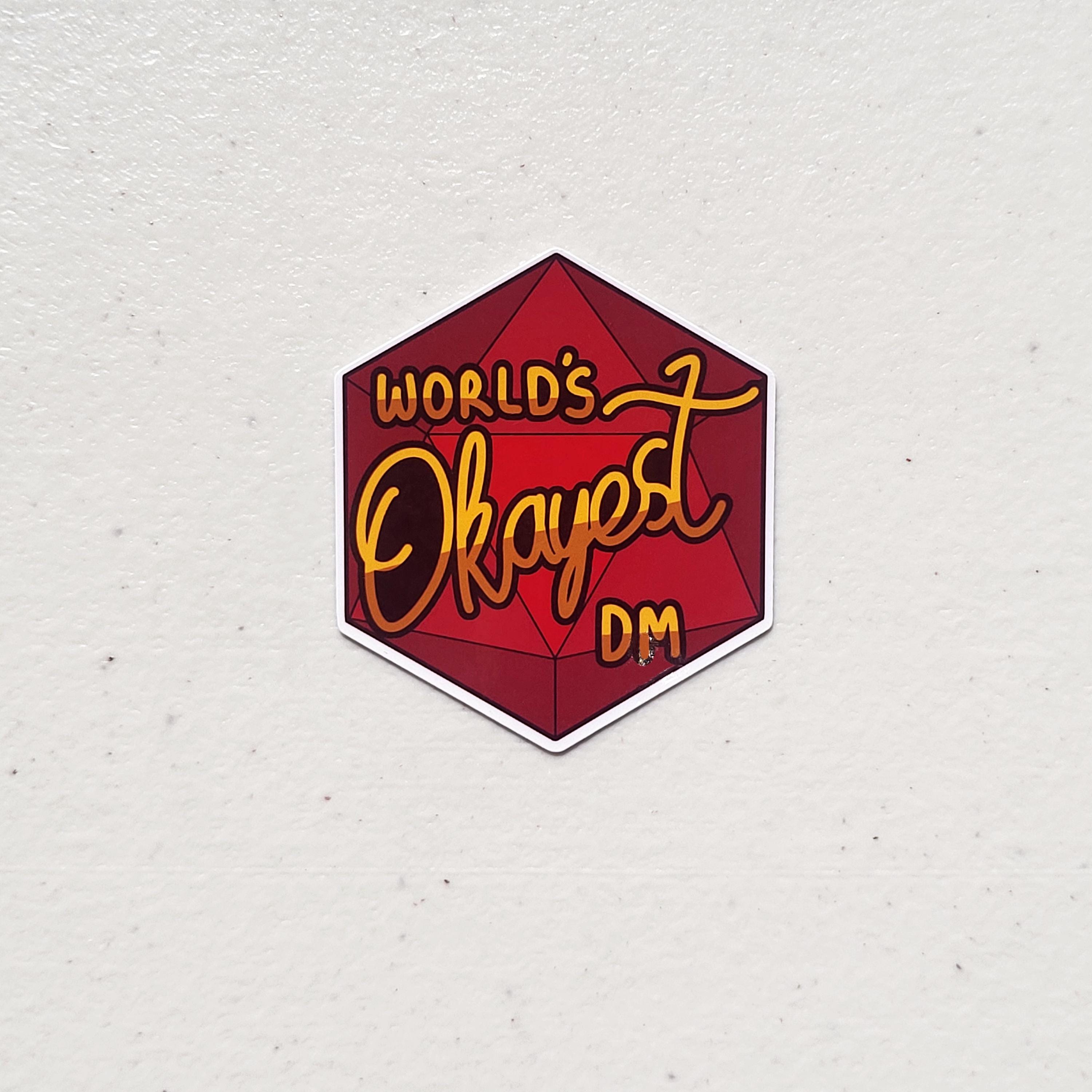 World's Okayest DM Sticker | Dungeons and Dragons - Etsy
