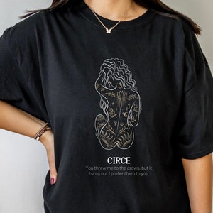 Circe Shirt Greek Mythology Tshirt Circe Clothing Gift Book Lover Dark Academia Book Lover Song of Achilles Witchy Shirt Celestial Clothing
