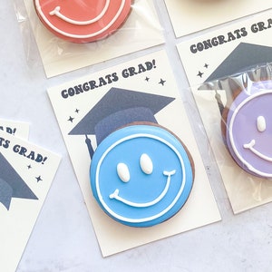 Cartão de biscoito de formatura – 3,5”x5” – 4”x6” – Embalagem – Escola – Aluno – Sênior – Turma de 2022 – Para Impressão – Download Digital