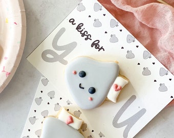 Saint Valentin Cookie Card Mini Cookie Valentine 3.5"x5" Valentine Gift Pun Cute Funny For Kids Teachers Printable Hugs and Kisses Hershey