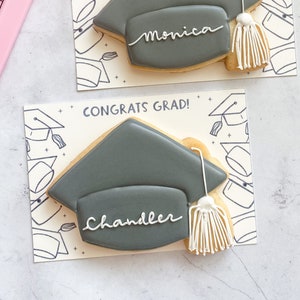 Graduation Cookie Card – 3.5”x5” – 4"x6" – Packaging – School – Senior – Class of 2022 – Printable – Digital Download - Congrats Grad