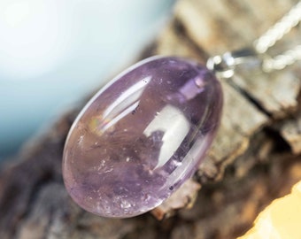 Enchanting genuine ametrine with 925 silver chain / forest lights / gemstone spiritual pendant / rare amecitrine citrine amethyst