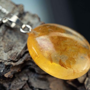 Guérisseur doré avec chaîne en argent 925 / lumières forestières bijoux naturels / cristal spirituel image 3