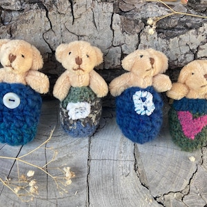 Mini teddy bear hugs / keepsake gift / positive gift  /  cheer up gift / best friend gift