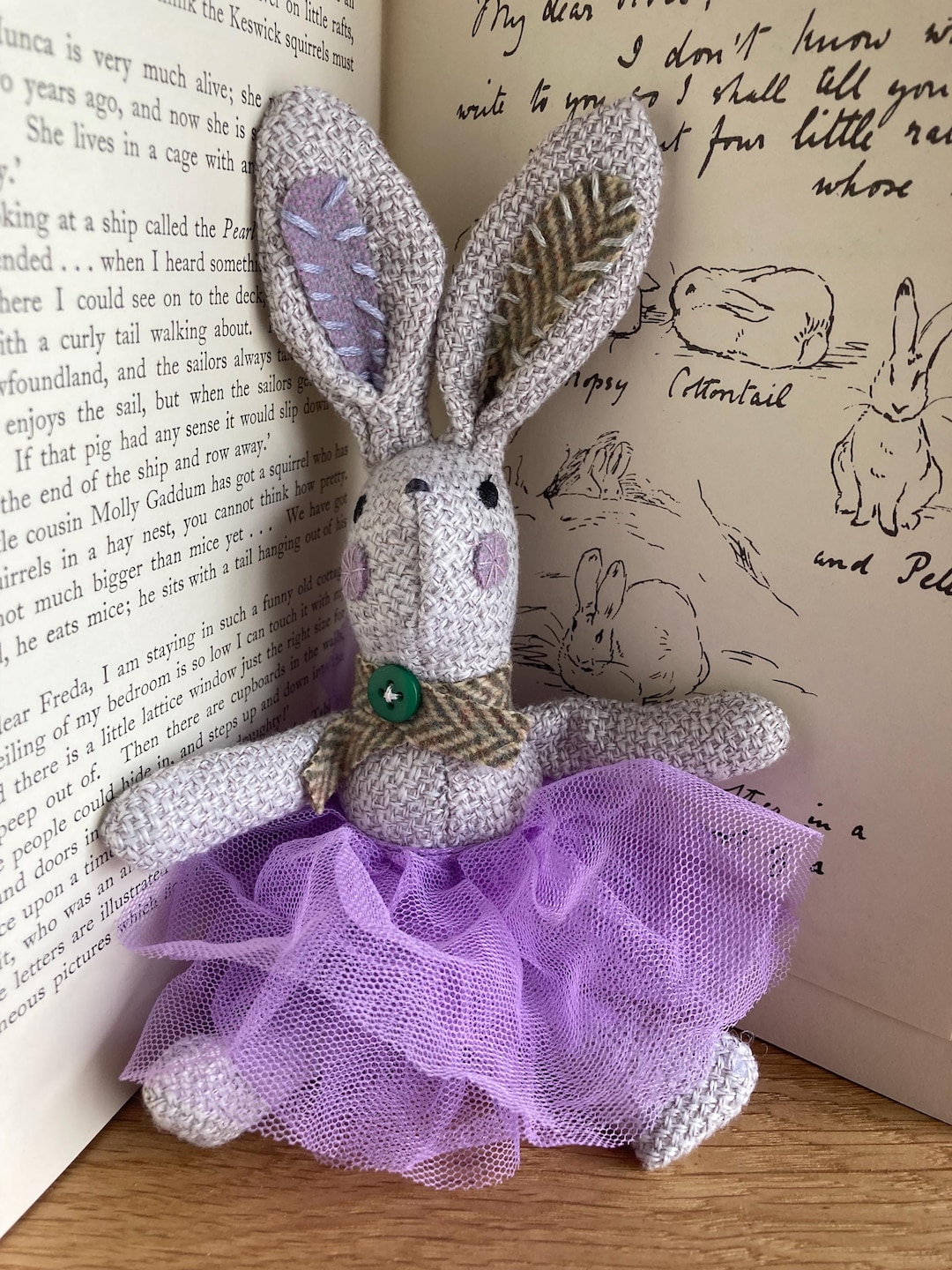 Patchwork Bunny / Rabbit / Nursery / Dancing Bunny / Collectable / Gift ...