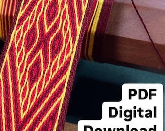 Tablet Weaving Pattern - Belt #2 - 34 Cards - Digital File Pattern - Instant Download - English Only