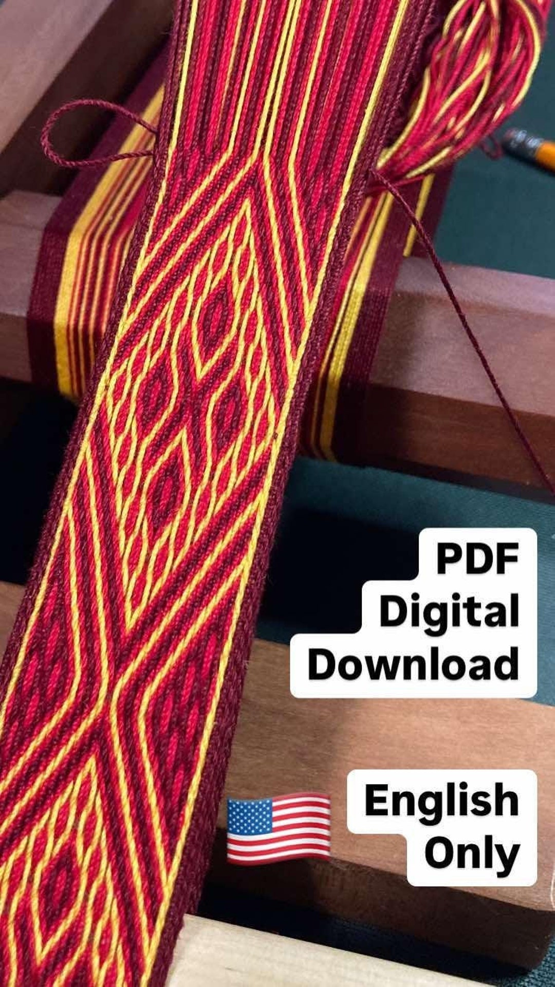 PDF Digital Download - English Only - Tablet Weaving Pattern - Belt #2 ...