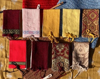 Nalbinding Needle Books - Warm Colors