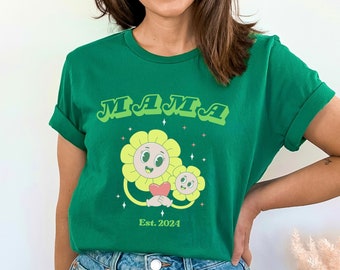 Mama Est. 2024 T-Shirt, New Mom Gift