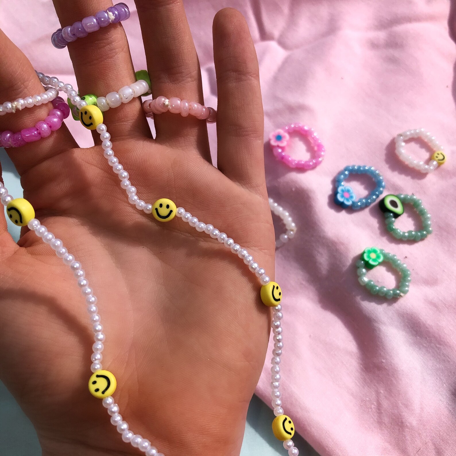 Beaded Y2K Necklace Etsy