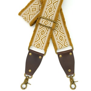 Personalized Cotton Crossbody Strap | Vintage-Style Woven Bag Strap Replacement | Custom Gift for Him & Her