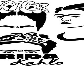 Download 1 Frida Kahlo Mexican Painter Tattoo Stiker Svg Png Pdf Ai Eps Dxf Picture File Best Cut Instant Download Digital Art Collectibles System Alfa Taxi At