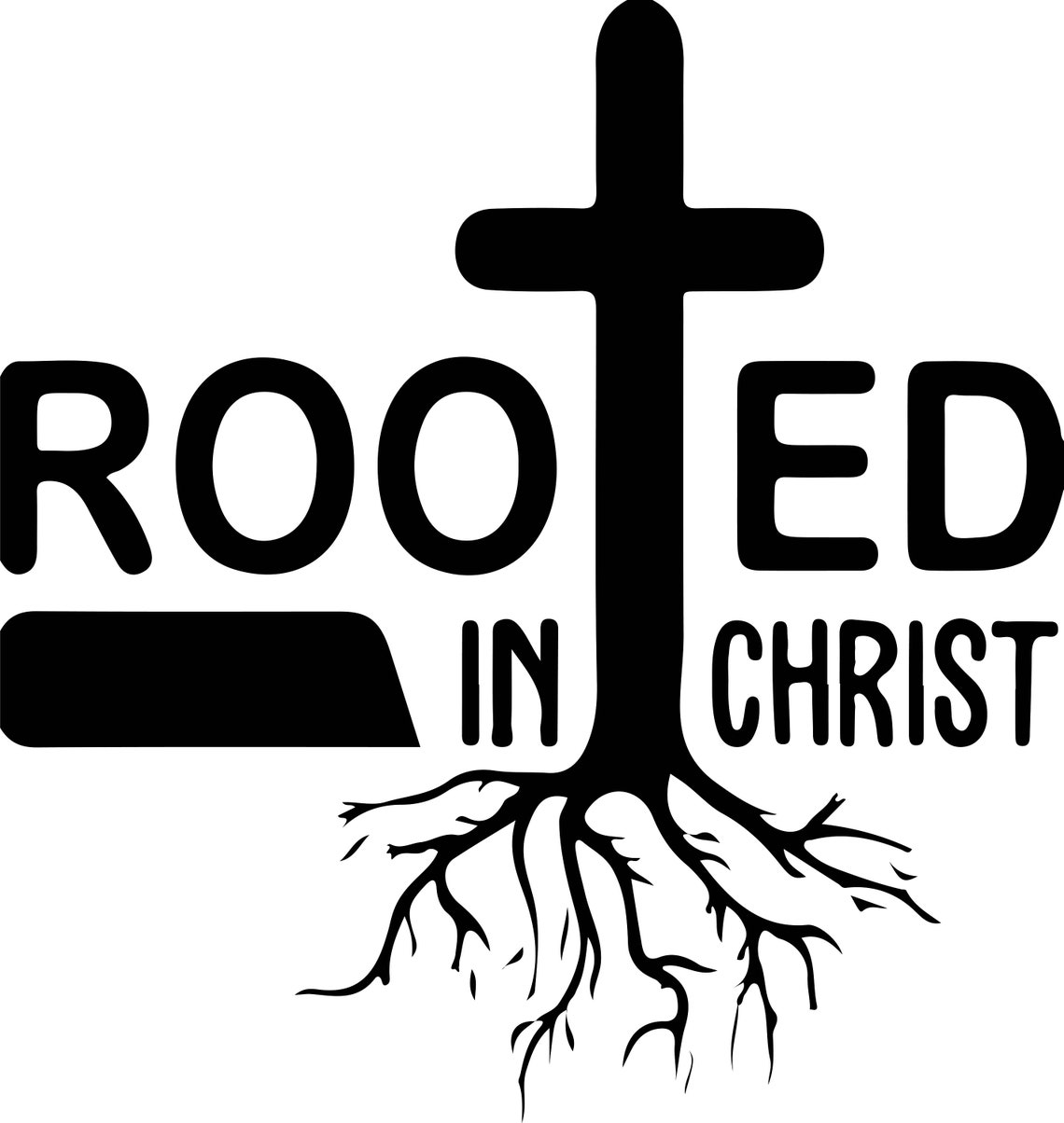 Rooted in christ svgpngjpegepsdxfAipdf Etsy