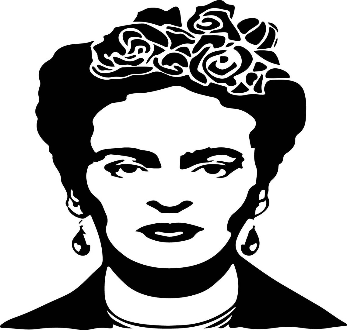 Frida kahlo svgpngjpeg eps dxfaipdf | Etsy