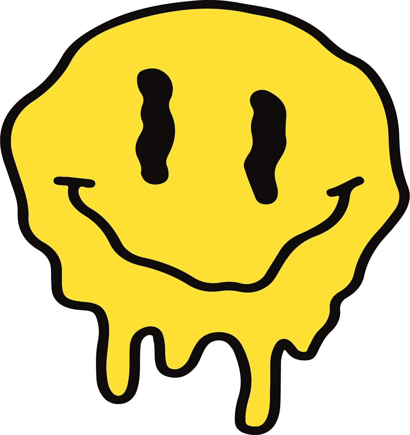 Melting Smiley Face Svg Smiley Face Clipart Happy Face Svg Dripping ...