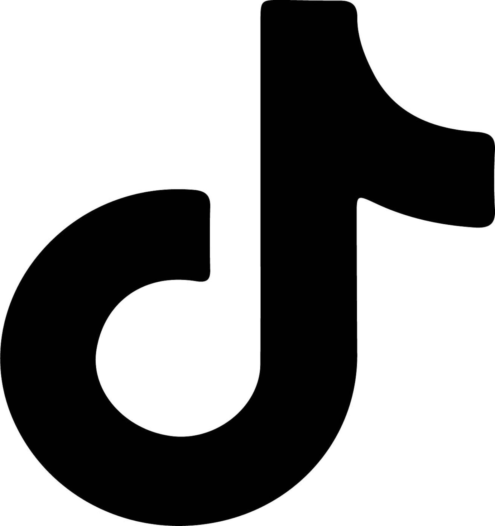 white tik tok logo