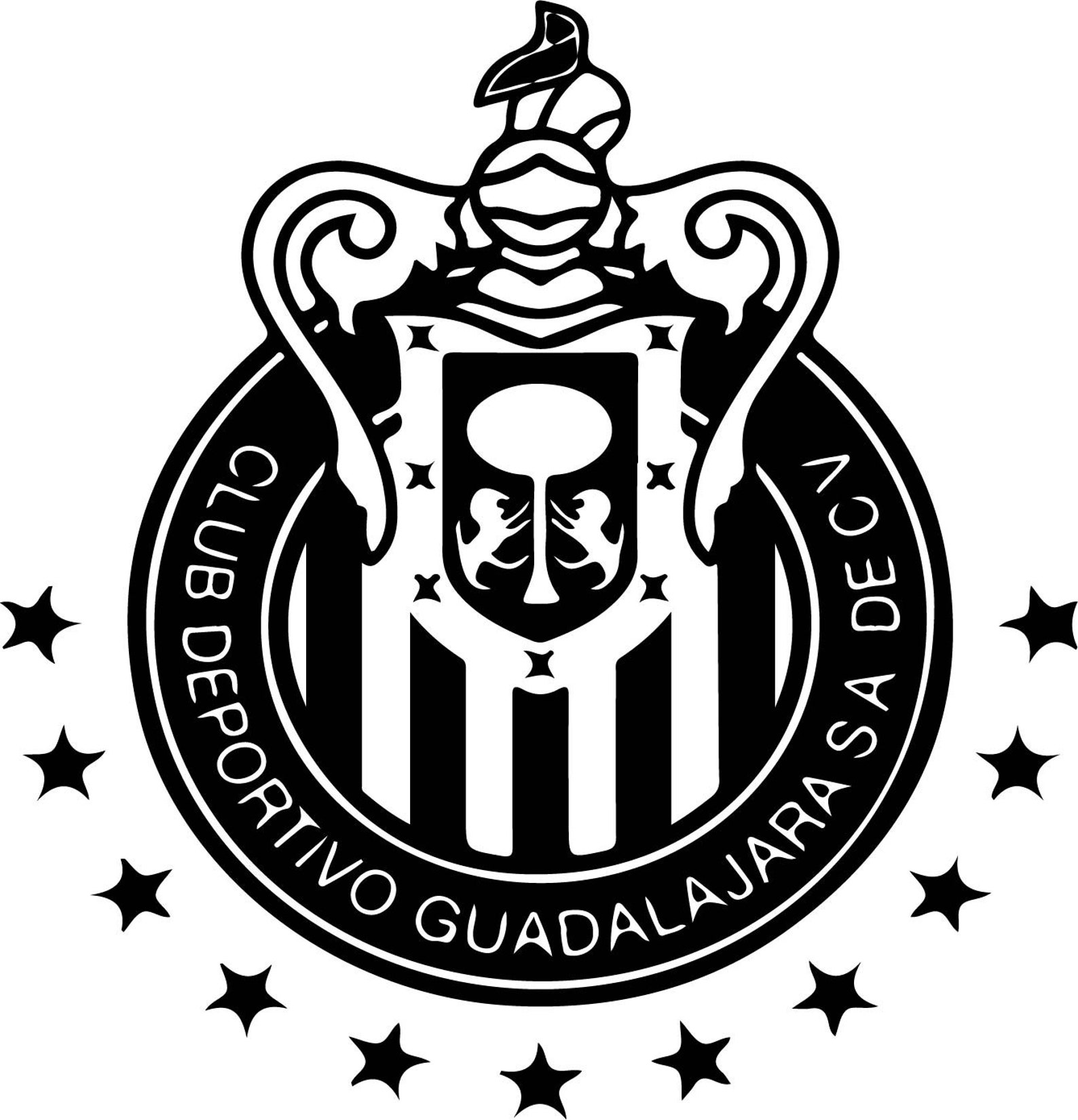 Chivas Del Guadalajara Svgpngjpegepsdxfaipdf Etsy