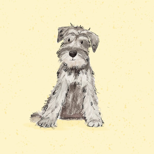 Whimsical Custom Pet Portrait | Personalised Dog or Cat Cartoon Portrait (Digital Download)