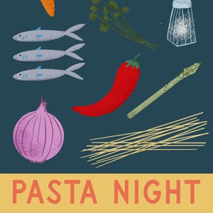 PASTA NIGHT PRINT