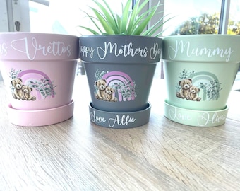 Personalised Plant Pot, Mothers Day Gift, Birthday Gift, Mum, Mummy, Nanny, Grandma, Auntie, Gift for Her, Grow Your Own, Someone Special