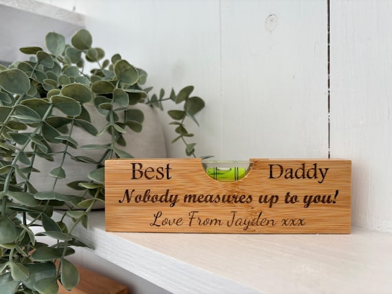 Personalised Wooden Spirit Level Bottle Opener, Fathers Day Gift, Birthday For Him, Gifts for Dad