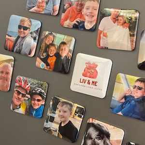 Personalised Photo Fridge Magnets: Custom Family Gift (5cm)