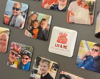 Personalised Photo Fridge Magnets: Custom Family Gift (5cm)