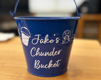 Personalised Chunder Bucket: Novelty 18th Birthday Gift