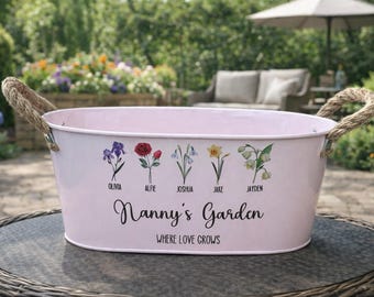 Personalised Planter,  plant pot, garden gift, Gift for Daddy, Grandad, mummy, nanny, grandma