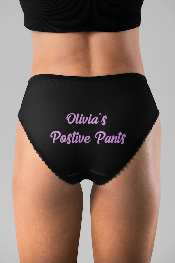 Personalised Positive Pants Knickers Underwear Etsy UK